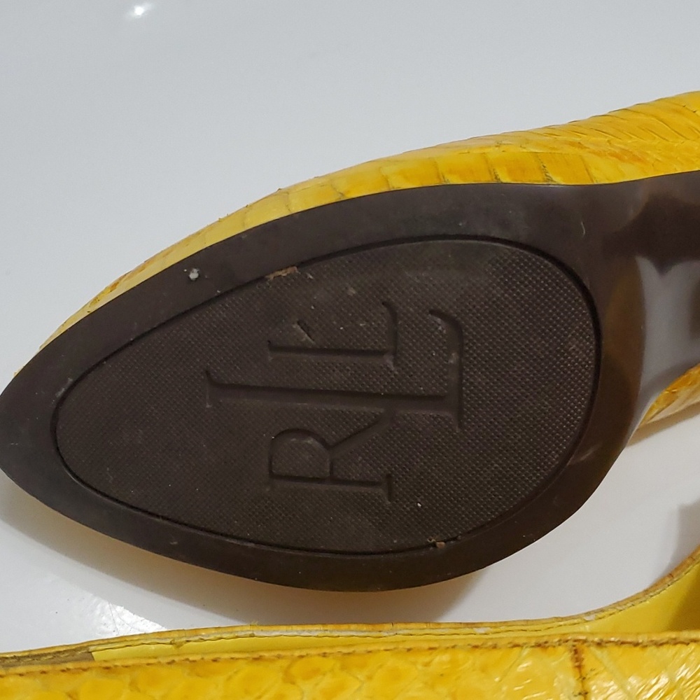 Ralph Lauren reptile shoes. Kailee stiletto pumps. Size 9B. - Picture 7 of 13